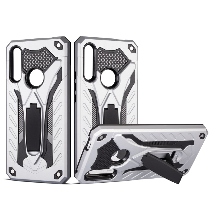Shockproof TPU + PC Protective Case with Holder For Huawei Y9 Prime (2019)