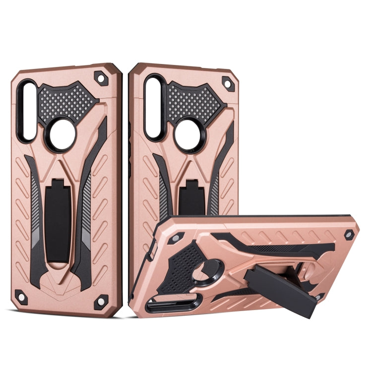 Shockproof TPU + PC Protective Case with Holder For Huawei Y9 Prime (2019)