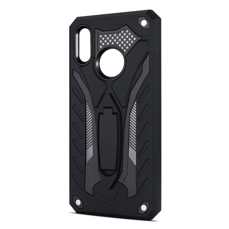 Shockproof TPU + PC Protective Case with Holder For Huawei P Smart (2019)