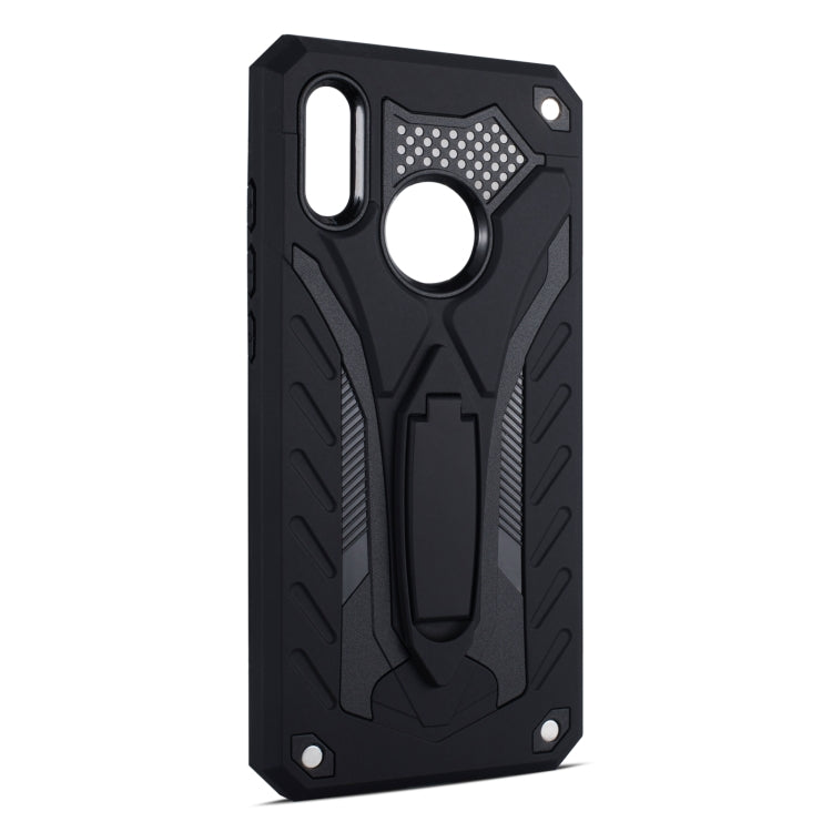 Shockproof TPU + PC Protective Case with Holder For Huawei P Smart (2019)