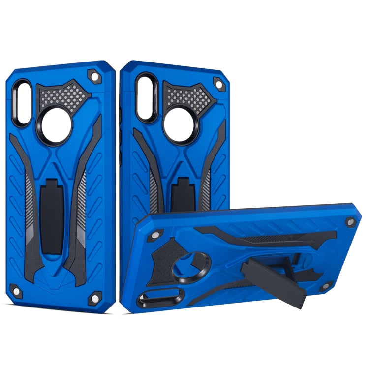 Shockproof TPU + PC Protective Case with Holder For Huawei P Smart (2019)