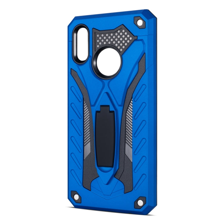 Shockproof TPU + PC Protective Case with Holder For Huawei P Smart (2019)