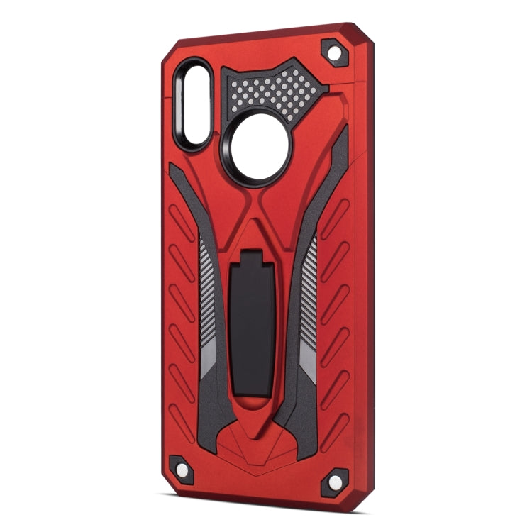 Shockproof TPU + PC Protective Case with Holder For Huawei P Smart (2019)