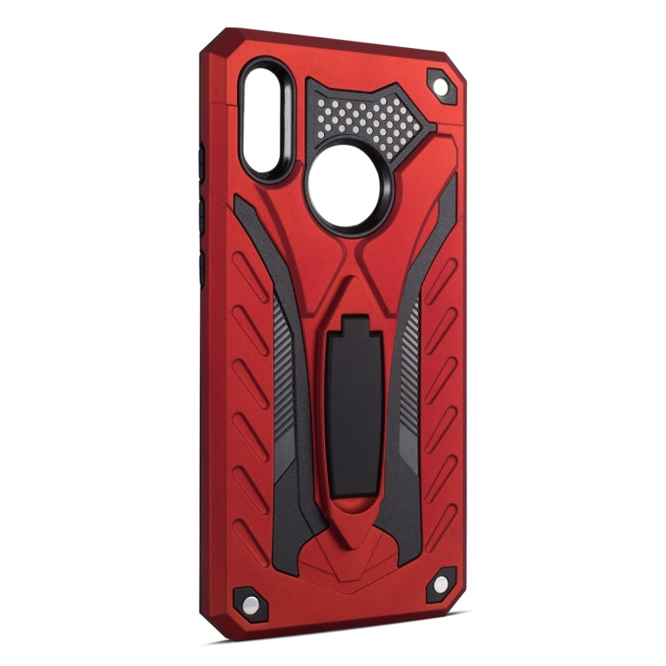 Shockproof TPU + PC Protective Case with Holder For Huawei P Smart (2019)