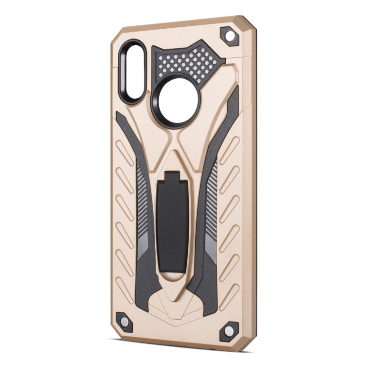 Shockproof TPU + PC Protective Case with Holder For Huawei P Smart (2019)