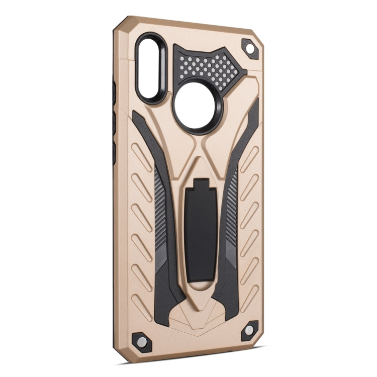 Shockproof TPU + PC Protective Case with Holder For Huawei P Smart (2019)