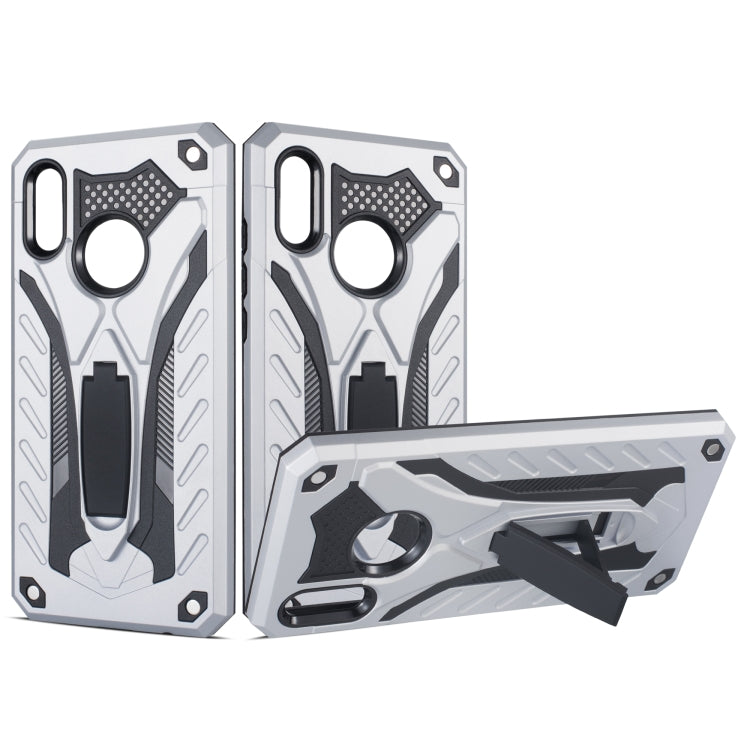 Shockproof TPU + PC Protective Case with Holder For Huawei P Smart (2019)