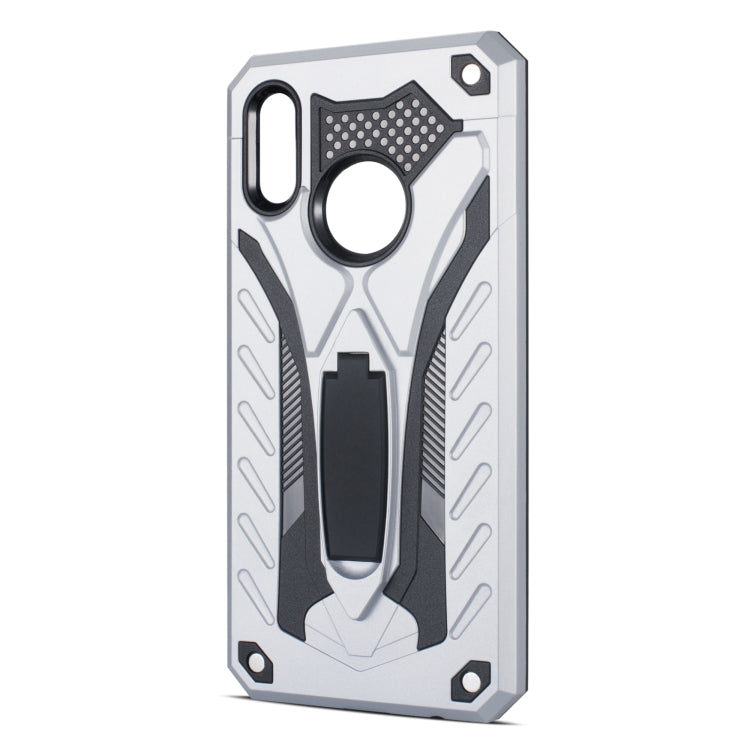 Shockproof TPU + PC Protective Case with Holder For Huawei P Smart (2019)