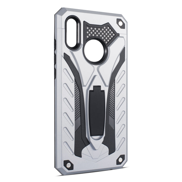 Shockproof TPU + PC Protective Case with Holder For Huawei P Smart (2019)