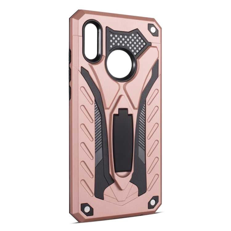 Shockproof TPU + PC Protective Case with Holder For Huawei P Smart (2019)