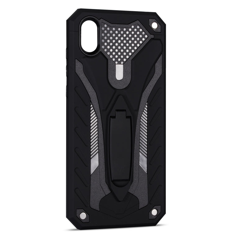 Shockproof TPU + PC Protective Case with Holder For Huawei Y5 (2019)