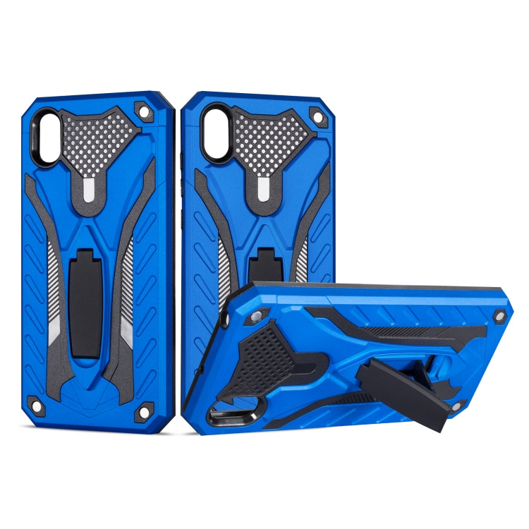 Shockproof TPU + PC Protective Case with Holder For Huawei Y5 (2019)