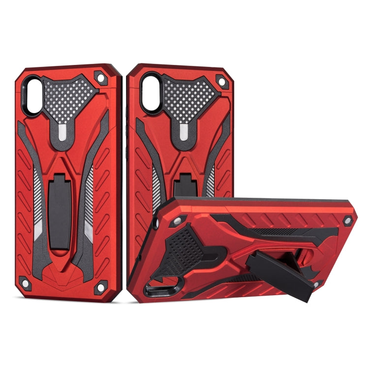 Shockproof TPU + PC Protective Case with Holder For Huawei Y5 (2019)