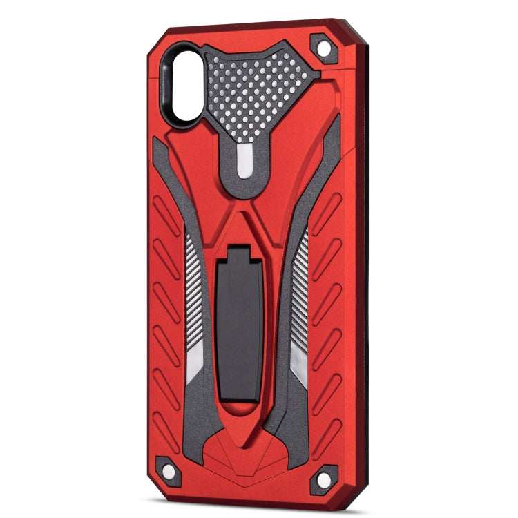 Shockproof TPU + PC Protective Case with Holder For Huawei Y5 (2019)