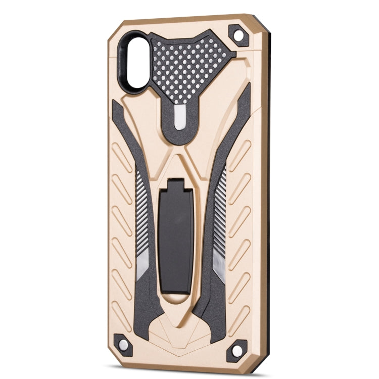 Shockproof TPU + PC Protective Case with Holder For Huawei Y5 (2019)