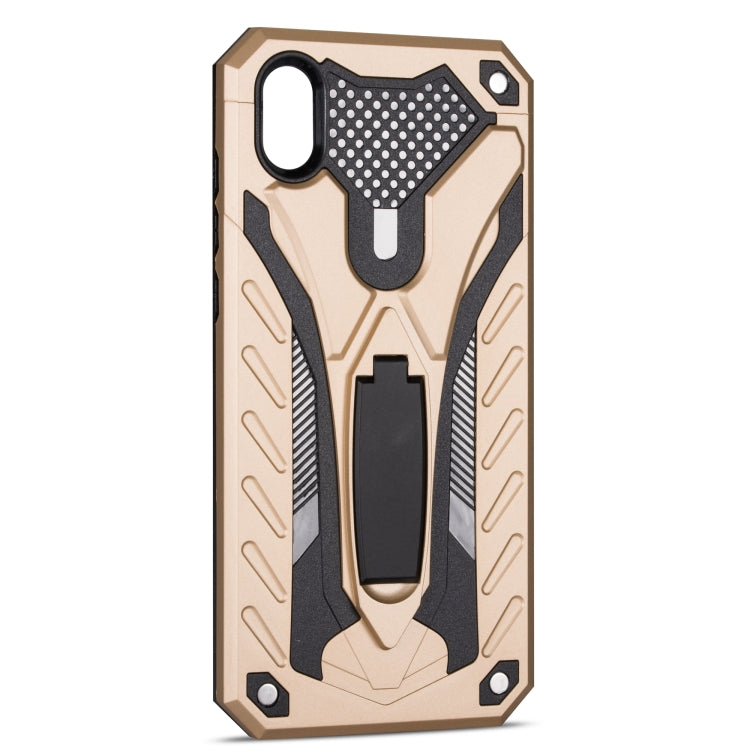 Shockproof TPU + PC Protective Case with Holder For Huawei Y5 (2019)