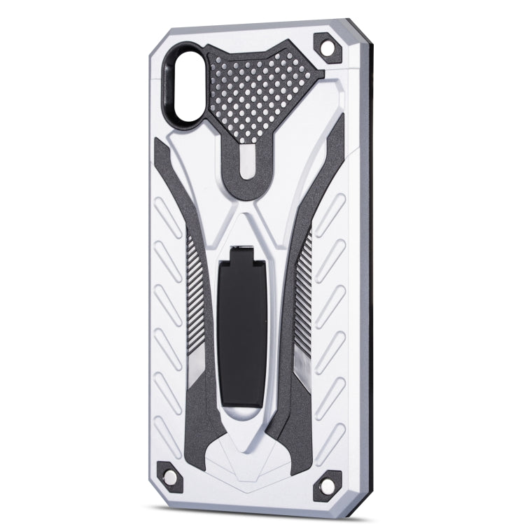 Shockproof TPU + PC Protective Case with Holder For Huawei Y5 (2019)
