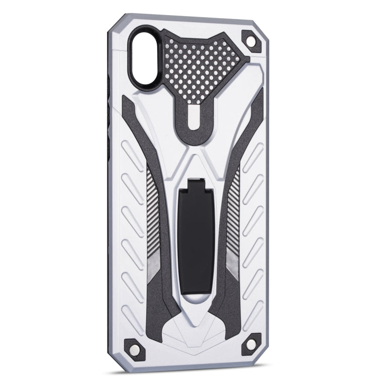 Shockproof TPU + PC Protective Case with Holder For Huawei Y5 (2019)