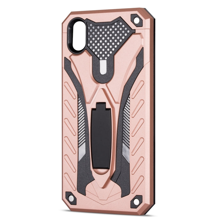 Shockproof TPU + PC Protective Case with Holder For Huawei Y5 (2019)