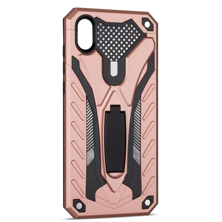 Shockproof TPU + PC Protective Case with Holder For Huawei Y5 (2019)