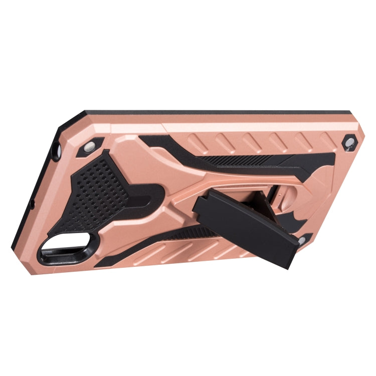 Shockproof TPU + PC Protective Case with Holder For Huawei Y5 (2019)