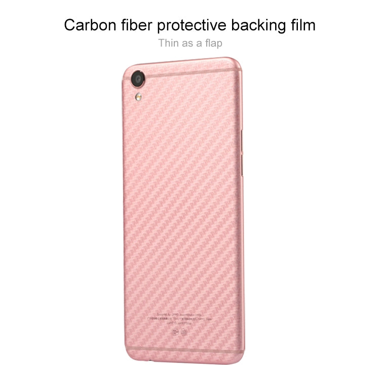 100 PCS Carbon Fiber Material Skin Sticker Back Protective Film For Galaxy J6+
