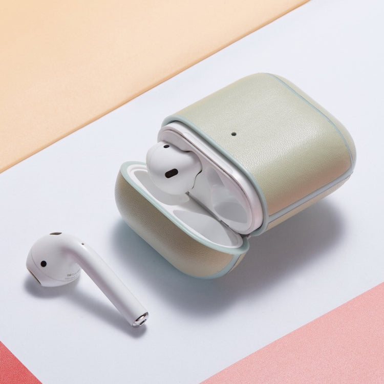 Genuine Leather Earphone Protective Case for Apple AirPods 1 / 2