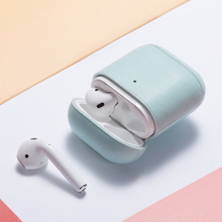 Genuine Leather Earphone Protective Case for Apple AirPods 1 / 2