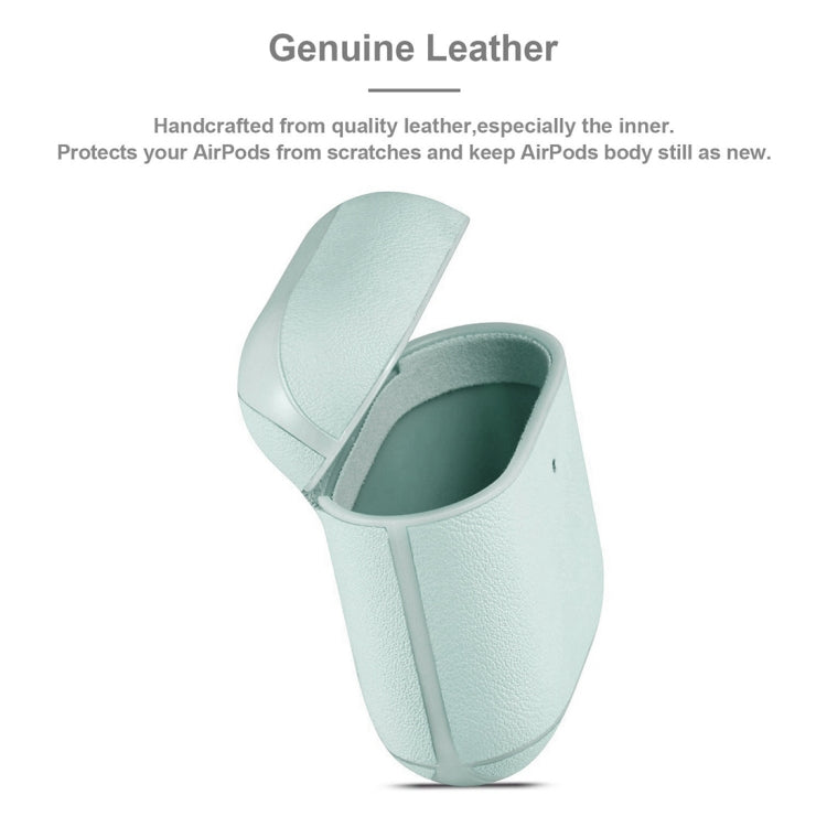 Genuine Leather Earphone Protective Case for Apple AirPods 1 / 2