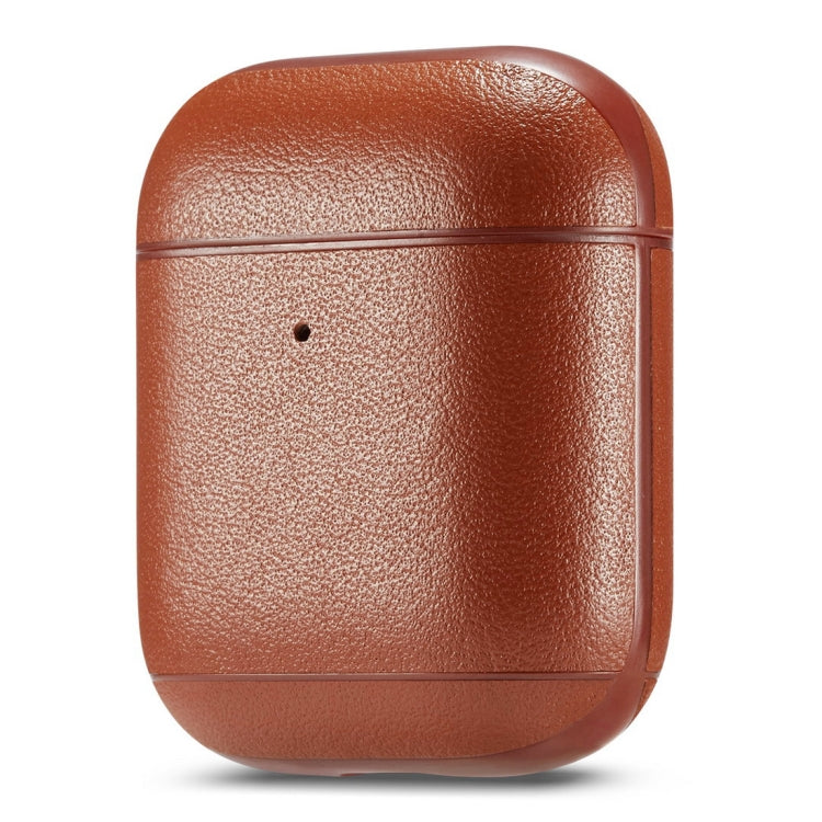 Genuine Leather Earphone Protective Case for Apple AirPods 1 / 2