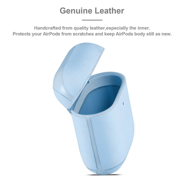 Genuine Leather Earphone Protective Case for Apple AirPods 1 / 2