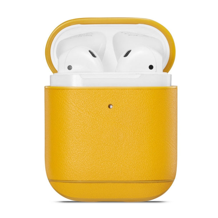 Genuine Leather Earphone Protective Case for Apple AirPods 1 / 2