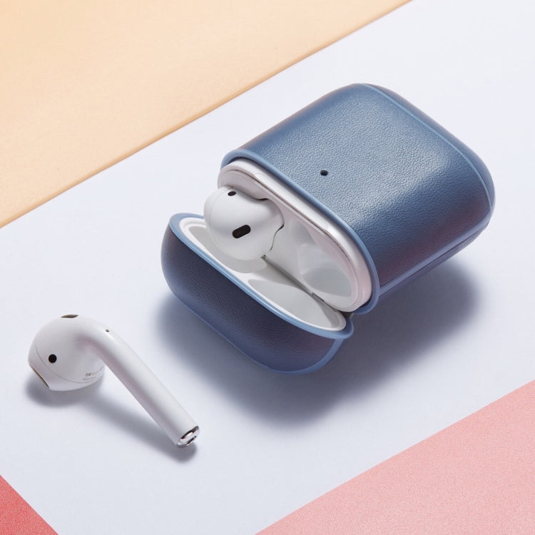 Genuine Leather Earphone Protective Case for Apple AirPods 1 / 2