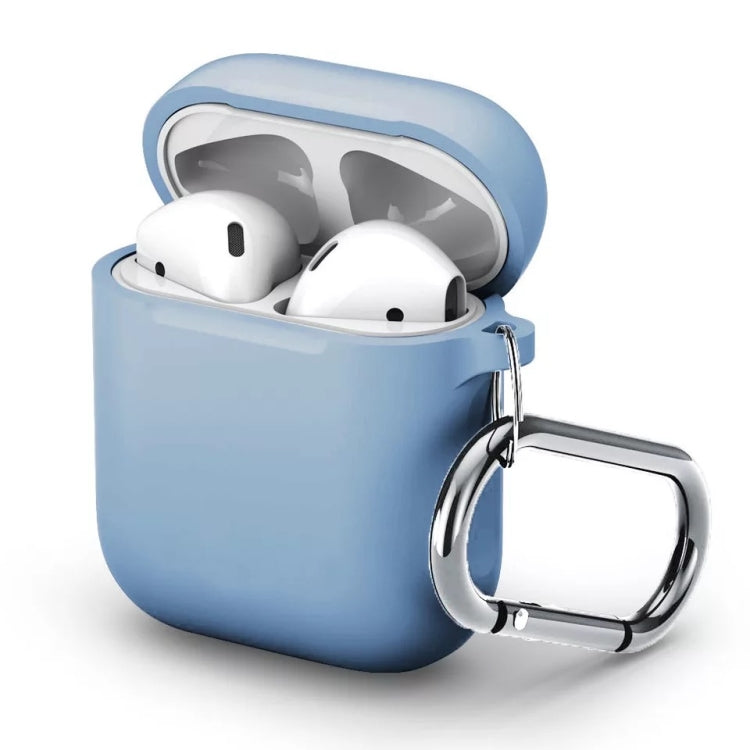 Split Thick Silicone Earphone Protective Case for Apple AirPods, with Hook
