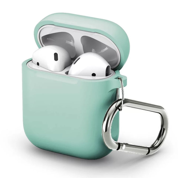 Split Thick Silicone Earphone Protective Case for Apple AirPods, with Hook