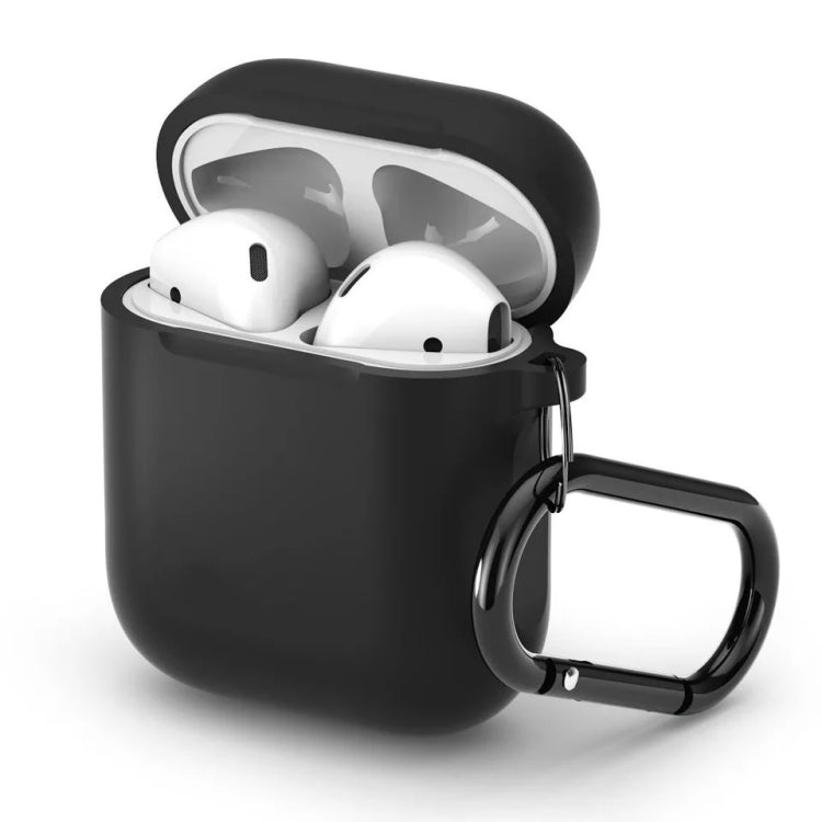 Split Thick Silicone Earphone Protective Case for Apple AirPods, with Hook