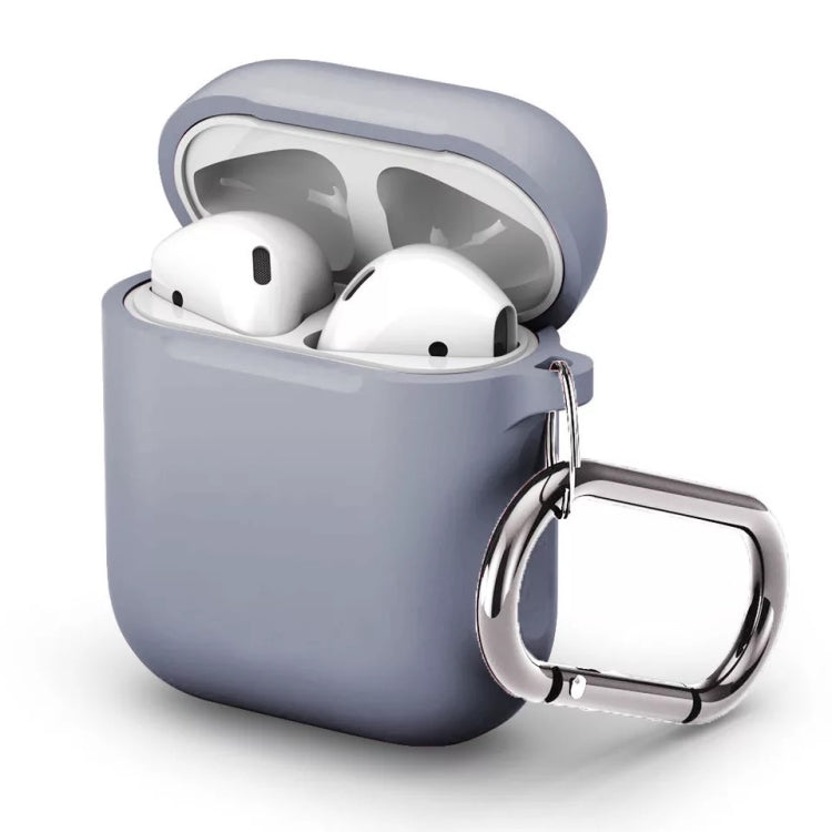 Split Thick Silicone Earphone Protective Case for Apple AirPods, with Hook
