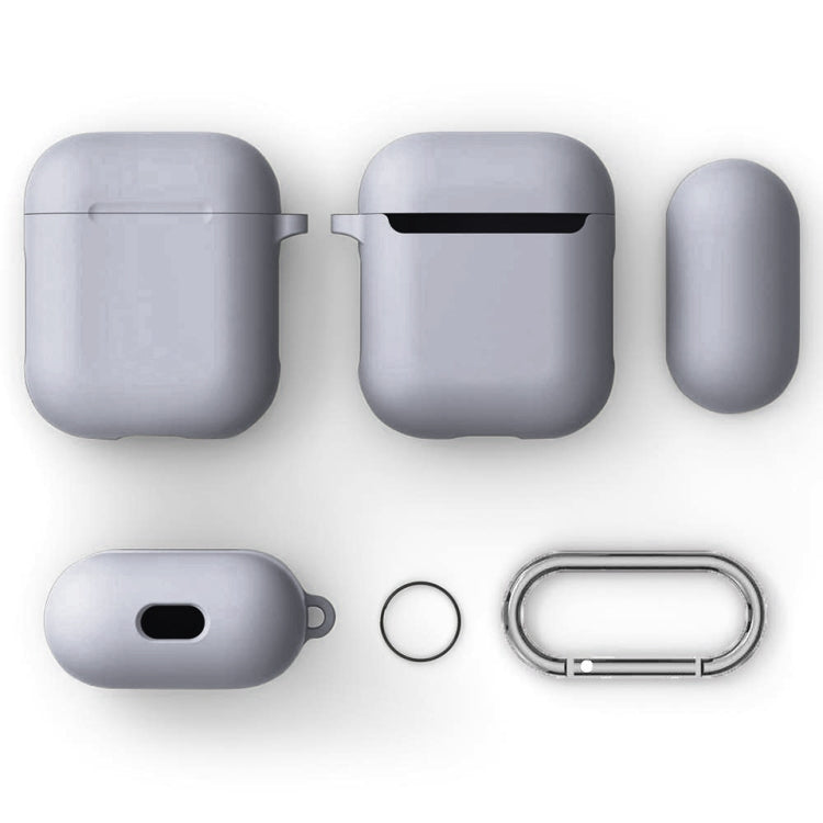 Split Thick Silicone Earphone Protective Case for Apple AirPods, with Hook