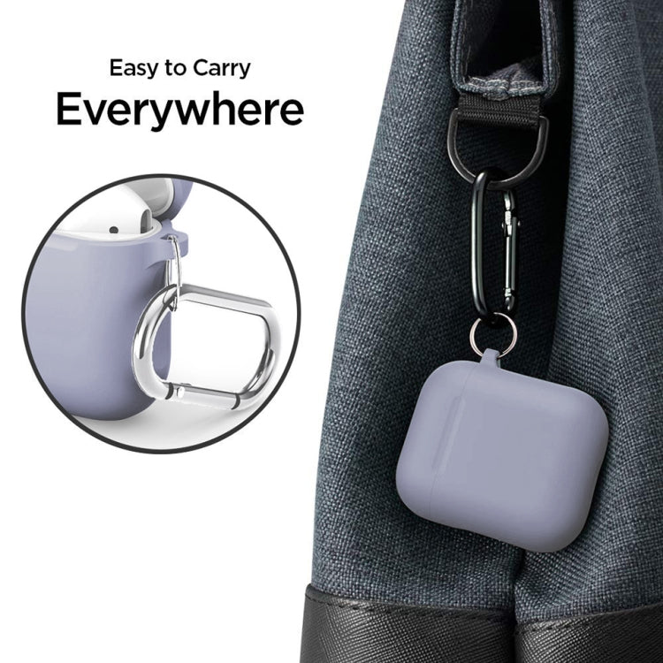 Split Thick Silicone Earphone Protective Case for Apple AirPods, with Hook