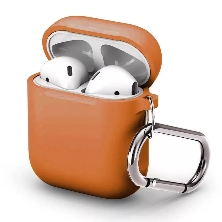 Split Thick Silicone Earphone Protective Case for Apple AirPods, with Hook