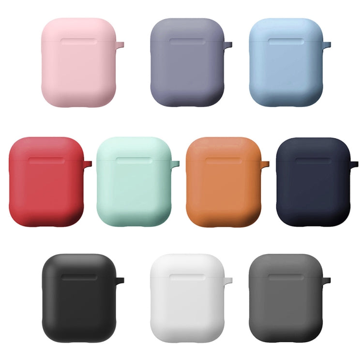 Split Thick Silicone Earphone Protective Case for Apple AirPods, with Hook