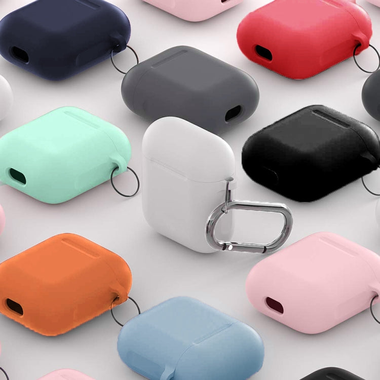 Split Thick Silicone Earphone Protective Case for Apple AirPods, with Hook