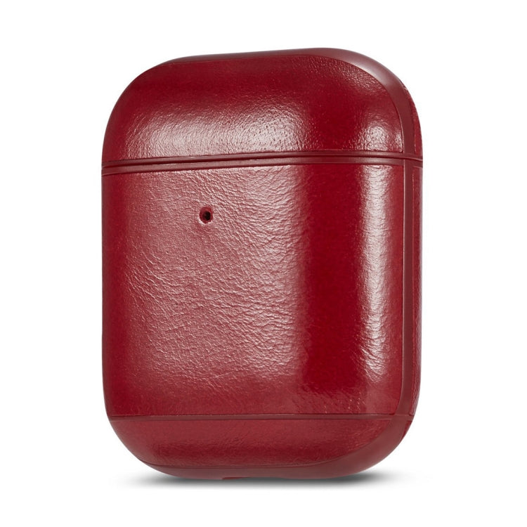 Genuine Leather Crazy Horse Texture Earphone Protective Case for Apple AirPods
