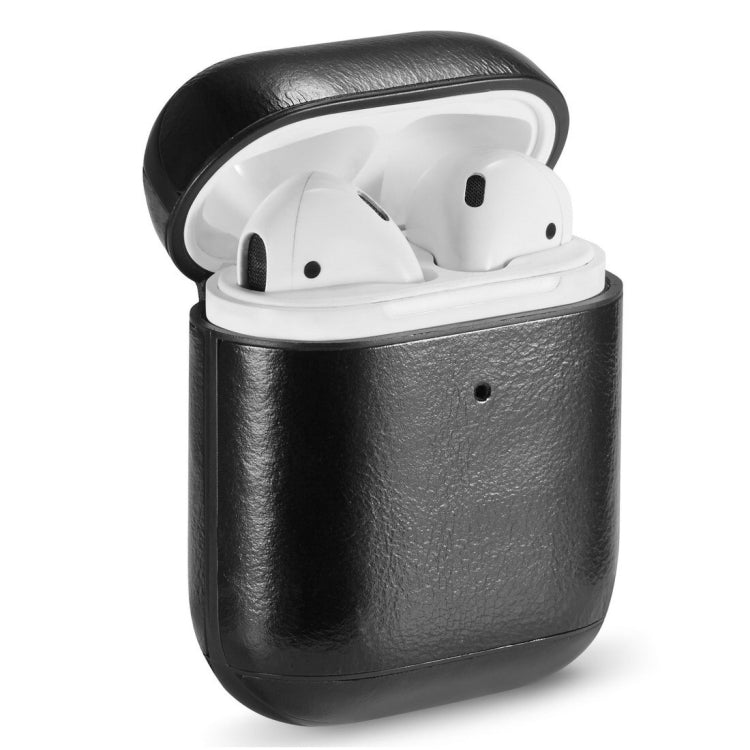 Genuine Leather Crazy Horse Texture Earphone Protective Case for Apple AirPods