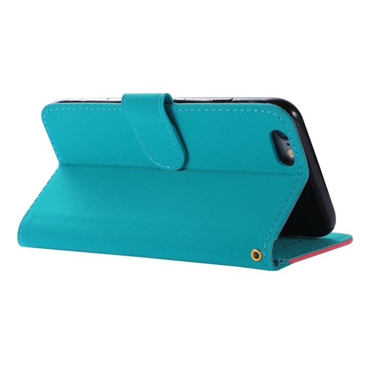 Fabric Stitching Embroidery Horizontal Flip Leather Case With Holder & Card Slots & Wallet for iPhone 6