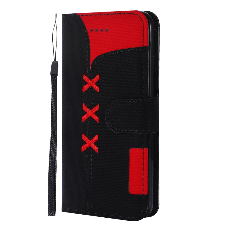 Fabric Stitching Embroidery Horizontal Flip Leather Case With Holder & Card Slots & Wallet for iPhone 6