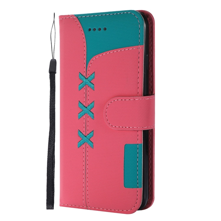 Fabric Stitching Embroidery Horizontal Flip Leather Case With Holder & Card Slots & Wallet for iPhone 6