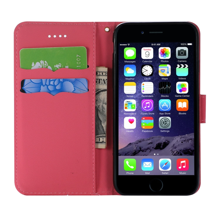Fabric Stitching Embroidery Horizontal Flip Leather Case With Holder & Card Slots & Wallet for iPhone 6