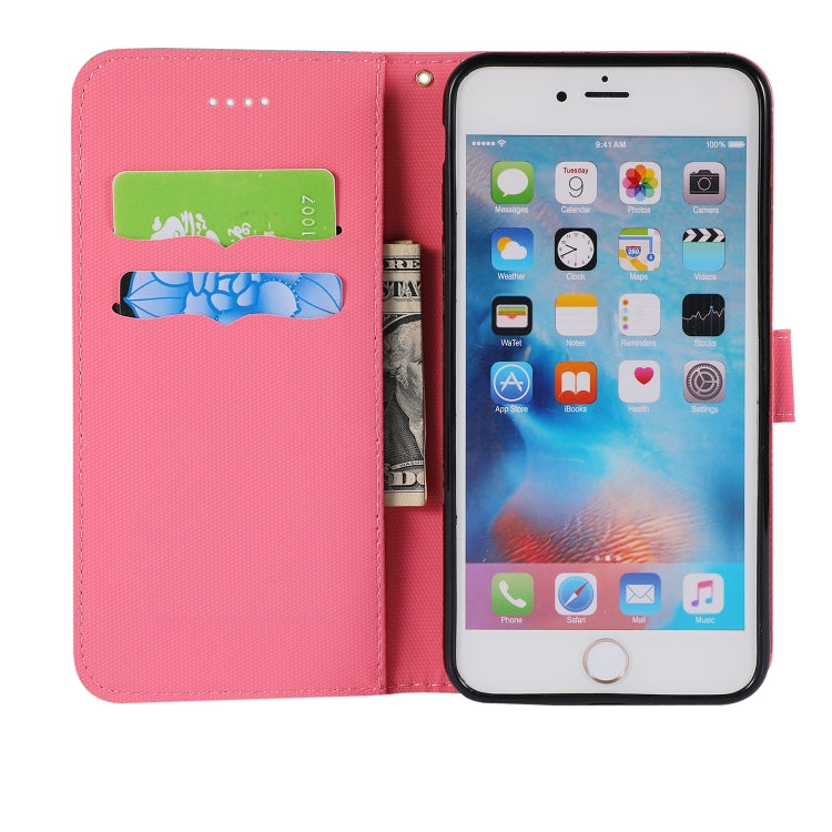Fabric Stitching Embroidery Horizontal Flip Leather Case With Holder & Card Slots & Wallet for iPhone 6 Plus