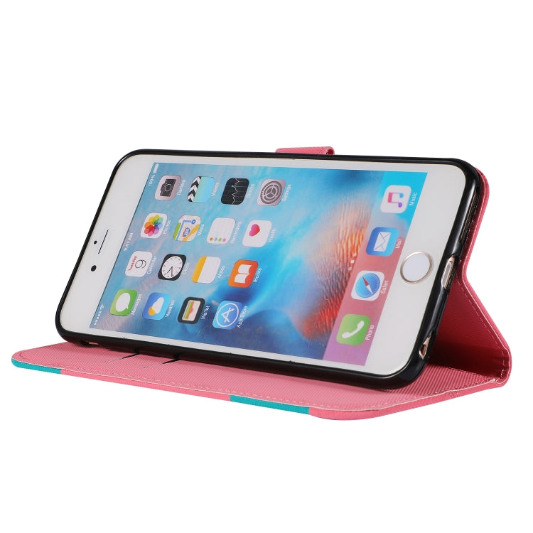 Fabric Stitching Embroidery Horizontal Flip Leather Case With Holder & Card Slots & Wallet for iPhone 6 Plus